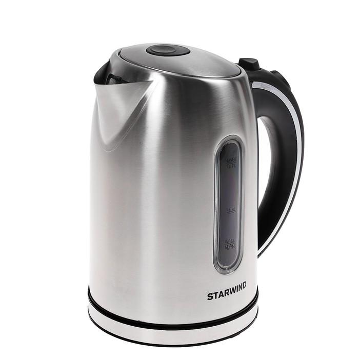 Чайник электрический Starwind SKS4210, 2200 Вт, 1.7 л, серебристый