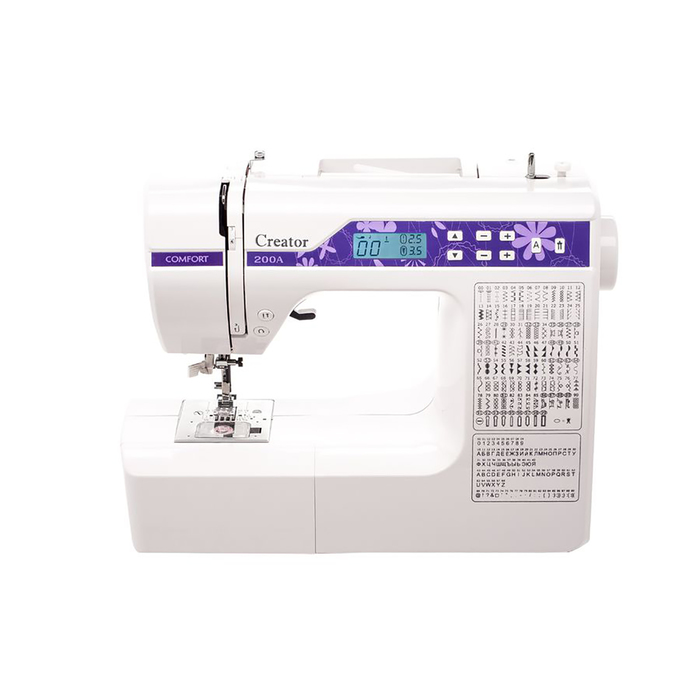 Швейная машина Comfort 200A, 189 опер, обметочная, эластичная, потайная строчка, белый