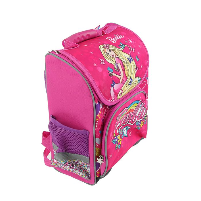 Ранец Стандарт Limpopo Premium box 35x28x16 см, эргономичная спинка, Barbie, розовый
