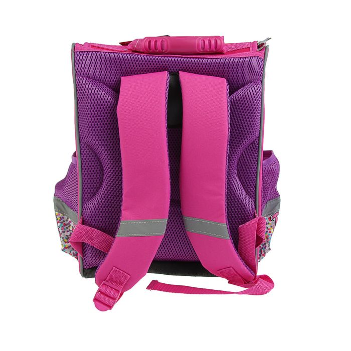 Ранец Стандарт Limpopo Premium box 35x28x16 см, эргономичная спинка, Barbie, розовый