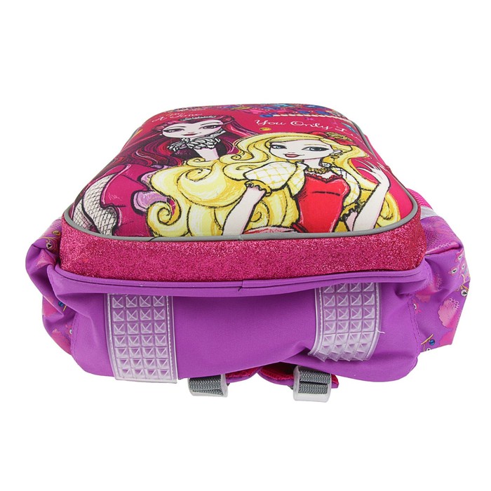 Рюкзак каркасный Mattel Ever After High, эргономичная спинка + пенал средний Mattel Barbie (подарок)