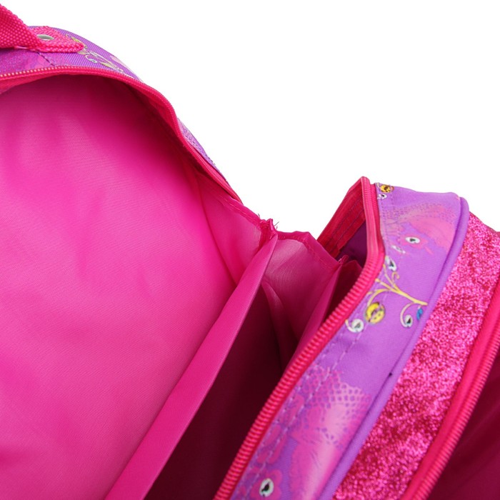 Рюкзак каркасный Mattel Ever After High, эргономичная спинка + пенал средний Mattel Barbie (подарок)