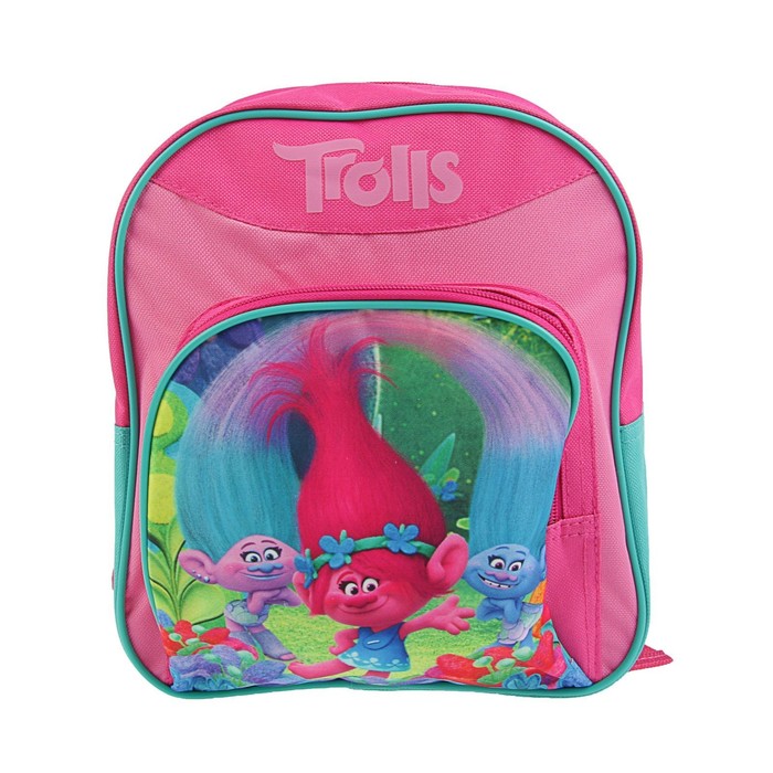 Рюкзачок детский Trolls Mini Baсkpack + пенал узкий на молнии Limpopo Super Model, 1 отделение (подарок)