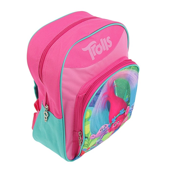 Рюкзачок детский Trolls Mini Baсkpack + пенал узкий на молнии Limpopo Super Model, 1 отделение (подарок)