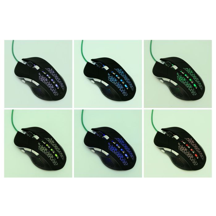 Мышь Qumo Dragon War tRex M16, проводная, оптическая, 800/1200/1600/2200 dpi, черная