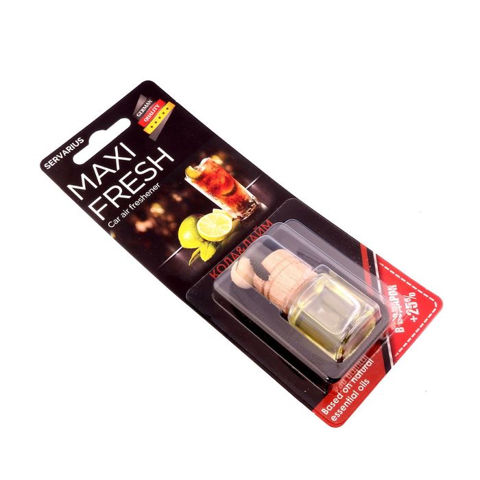 Ароматизатор подвесной MAXI FRESH, кола и лайм, 5 мл