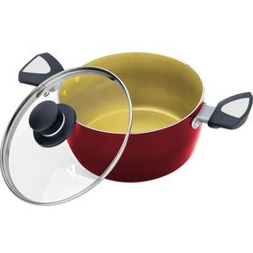 

Кастрюля с крышкой 24 см, 5,4 л, цвет МИКС