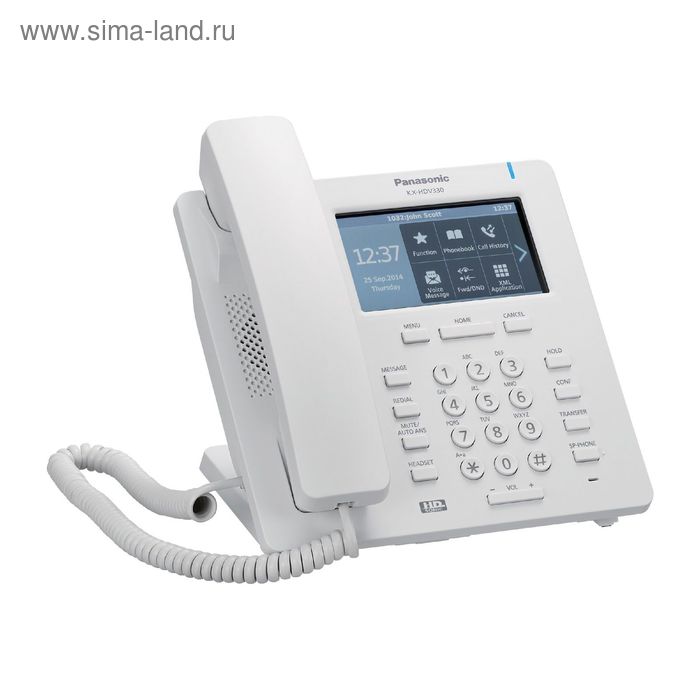 фото Телефон sip panasonic kx-hdv330ru белый