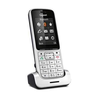Трубка дополнительная Dect Gigaset SL450HX серебристая для SL450 SYS - Фото 1