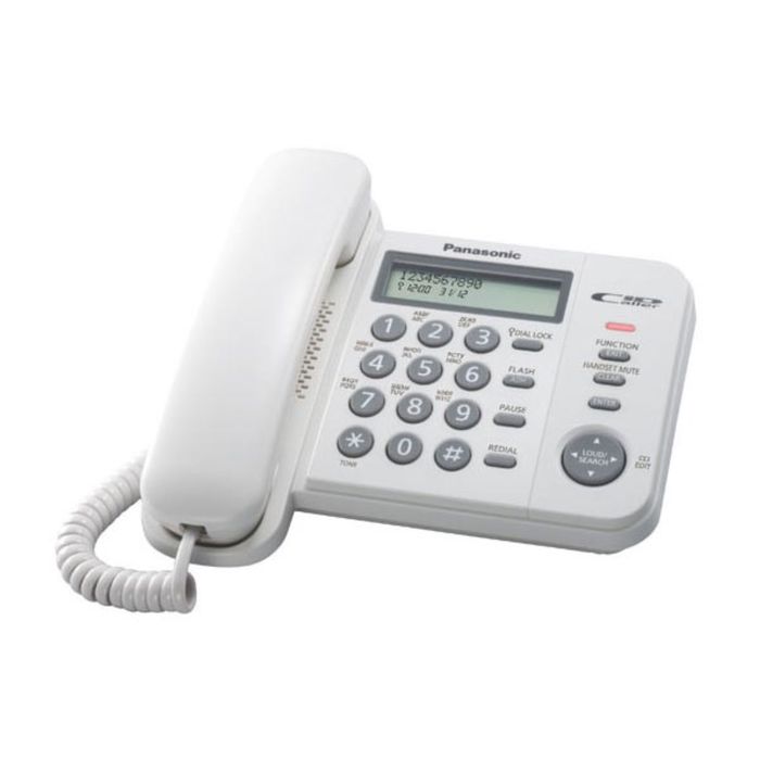Телефон проводной Panasonic KX-TS2356RUW белый