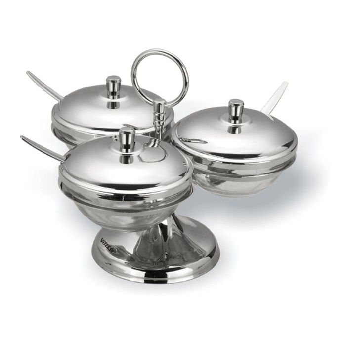 Набор для соусов на вращающ. подставке