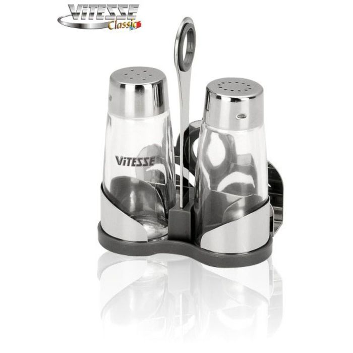 Солонка и перечница с держателем для салфеток