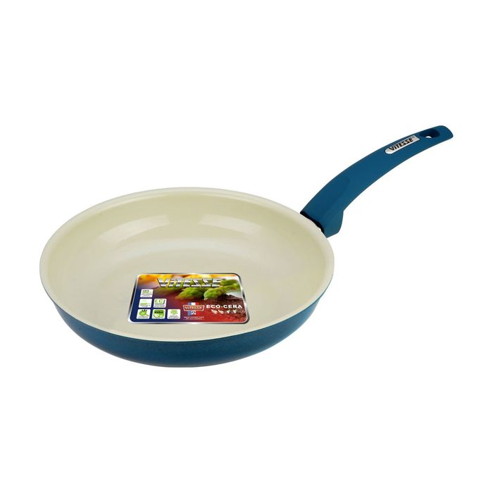 Сковорода 24 см, цвет МИКС