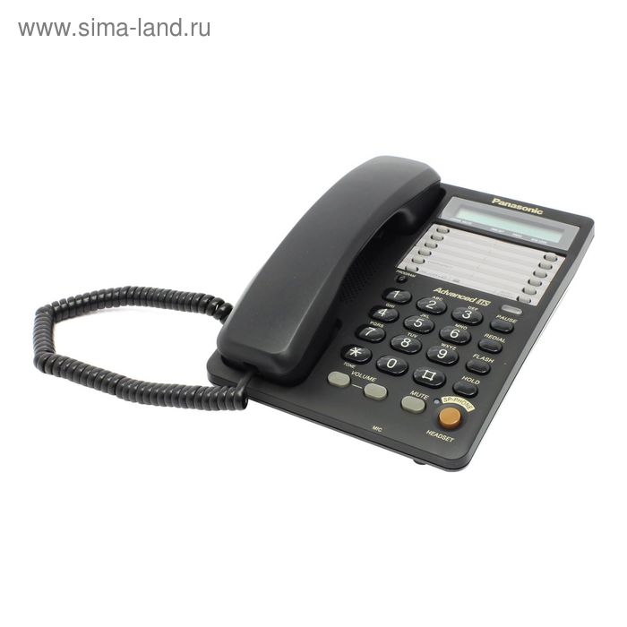 цена Телефон проводной Panasonic KX-TS2365RUB чёрный