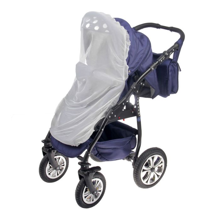 Москитная сетка на коляску универсальная, цвет белый, 80х140 см