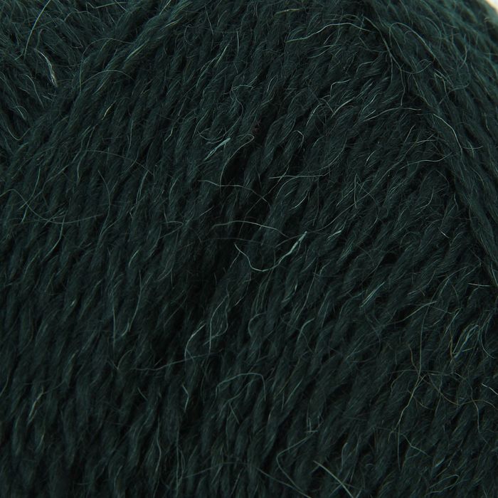 Пряжа "Деревенская" 100% полугрубая шерсть 250м/100гр (453-Темн.зеленый)