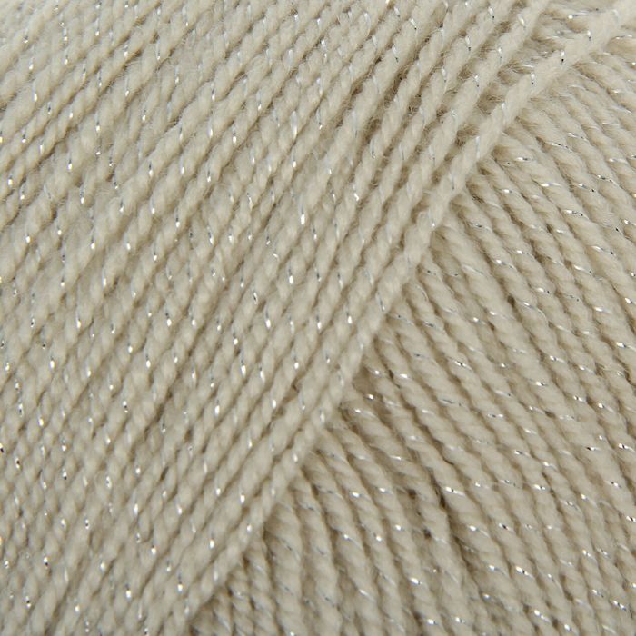 Пряжа "Мерцающая" 96% акрил высокообъемный, 4% метанит 430м/100гр (181-Жемчуг)