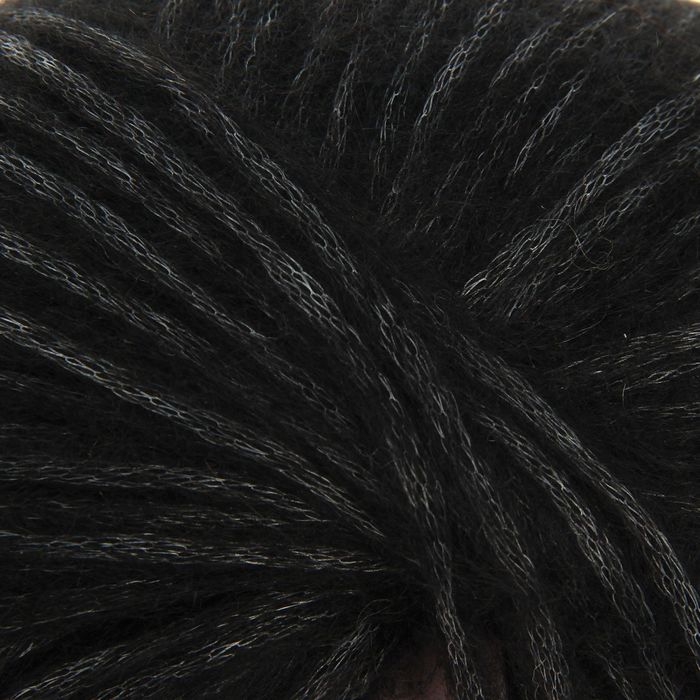Пряжа "Новая альпака" 36% альпака, 36% акрил, 28% полиамид 150м/50гр (02-Черный)