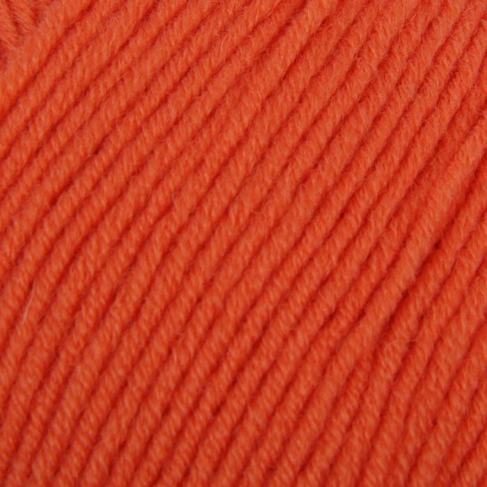 Пряжа "Перспективная" 50% меринос. шерсть, 50% акрил объёмный 270м/100гр (396-Настурция)