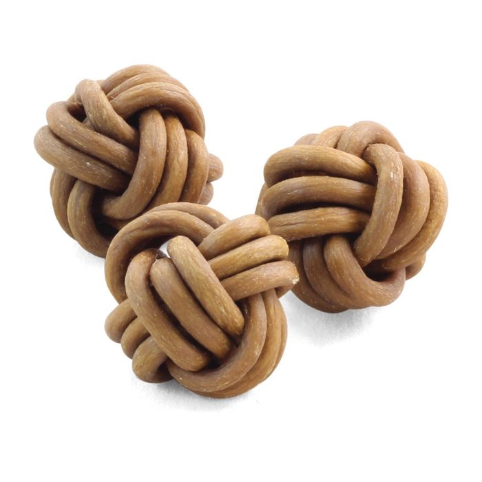 Мяч плетеный Triol из жил с маслом лосося, d3,8см, 17-23г , уп.3шт.