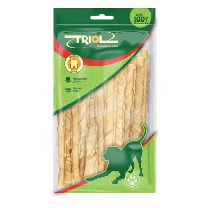 Палочки Triol крученые, 15шт 12,5см, 7-8г , пакет