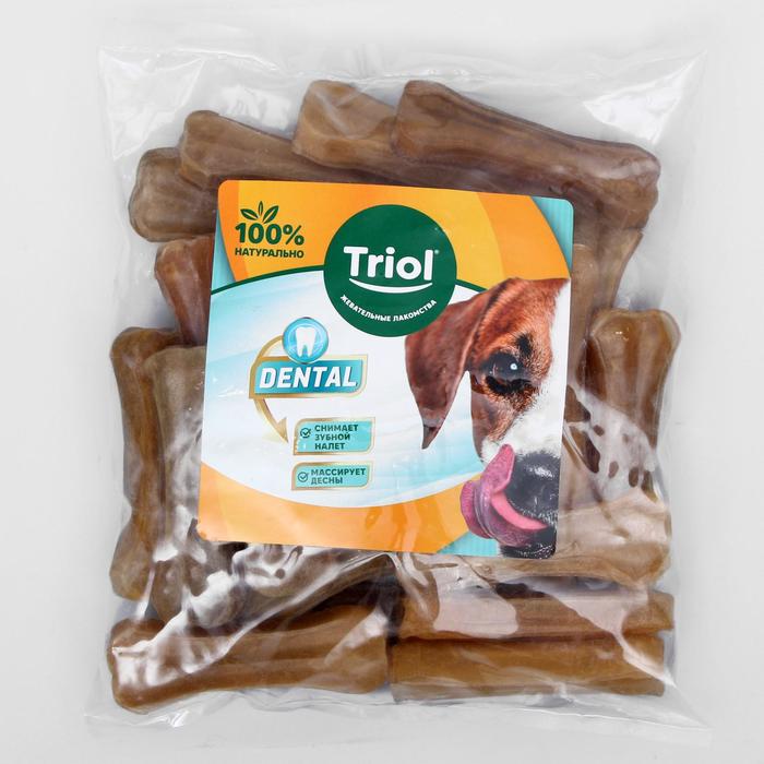 

Косточка жевательная Triol DENTAL, 7,5 см, 20-25 г, пакет 25 шт