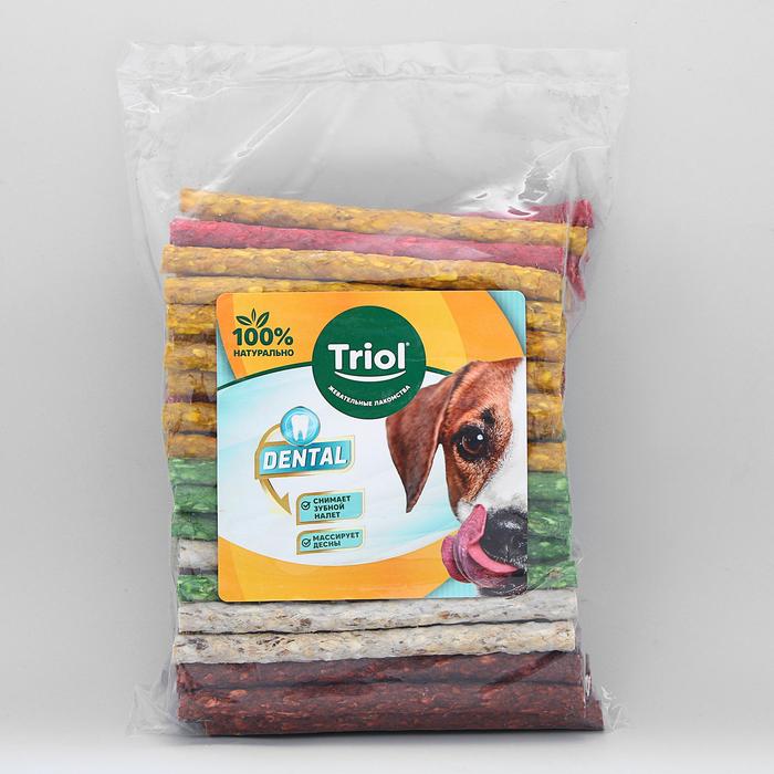 

Лакомство пресс. палочки Triol DENTAL, для собак, d=1 см х 13 см, 8-10 г, 100 шт.