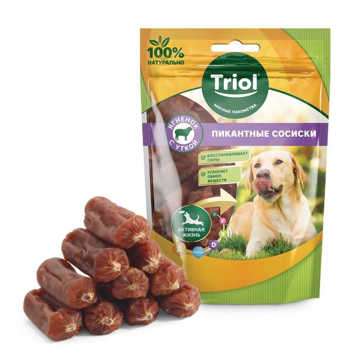

Сосиски Triol для собак, из ягненка с уткой, 70 г.