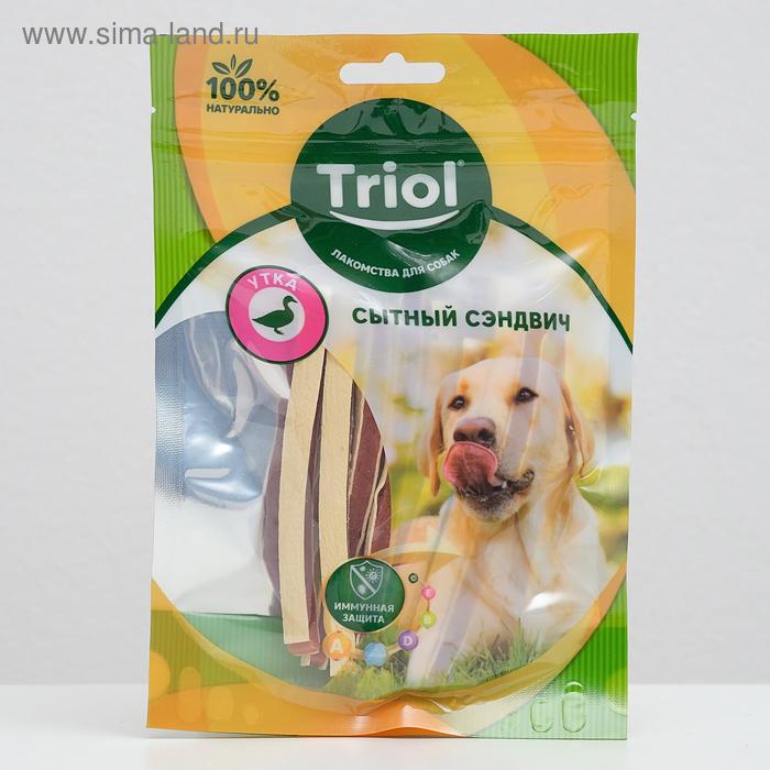

Лакомства Triol "Сытный сэндвич" для собак, утка, 70 г