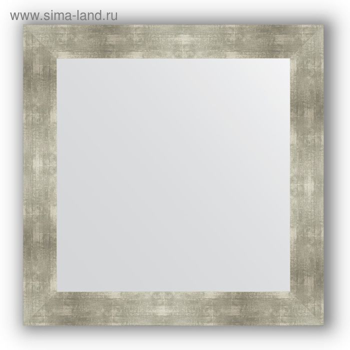 фото Зеркало в багетной раме - алюминий 90 мм, 80 х 80 см, evoform