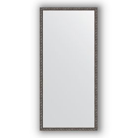 Зеркало в багетной раме - чернёное серебро 38 мм, 70 х 150 см, Evoform