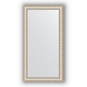 Зеркало в багетной раме - версаль серебро 64 мм, 55 х 105 см, Evoform