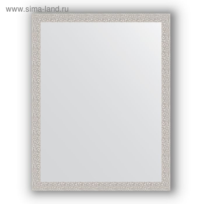 фото Зеркало в багетной раме - мозаика хром 46 мм, 71 х 91 см, evoform
