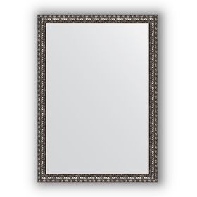 Зеркало в багетной раме - чернёное серебро 38 мм, 50 х 70 см, Evoform