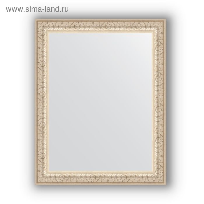 фото Зеркало в багетной раме - мельхиор 41 мм, 37 х 47 см, evoform