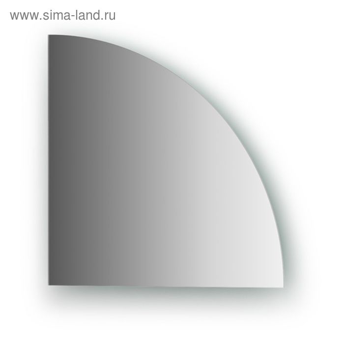 Зеркальная плитка со шлифованной кромкой четверть круга 30 х 30 см, серебро Evoform