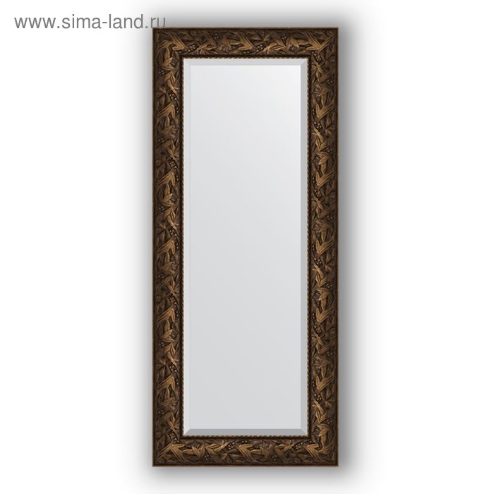 фото Зеркало с фацетом в багетной раме - византия бронза 99 мм, 59 х 139 см, evoform
