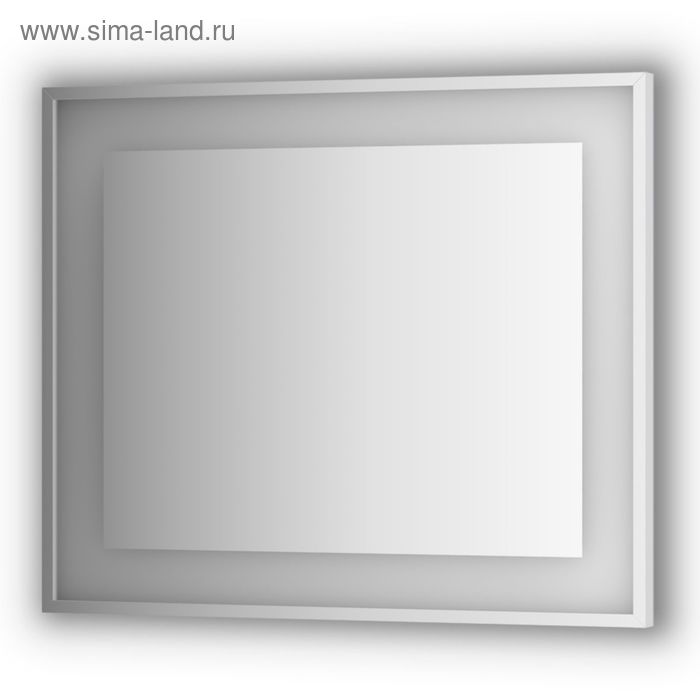 Зеркало в багетной раме со встроенным LED-светильником 24 Вт, 90x75 см, Evoform