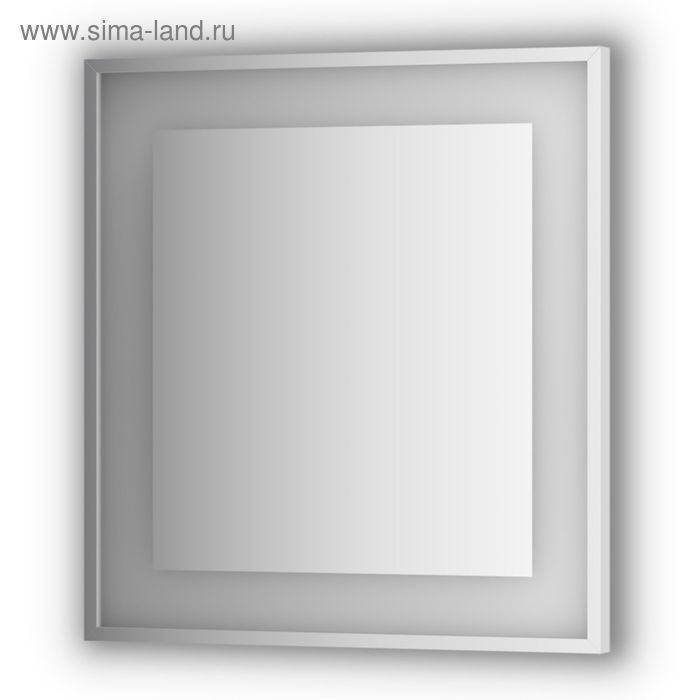 Зеркало в багетной раме со встроенным LED-светильником 20 Вт, 70x75 см, Evoform