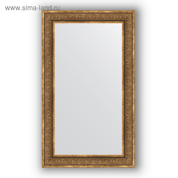 Зеркало в багетной раме - вензель бронзовый 101 мм, 73 х 123 см, Evoform