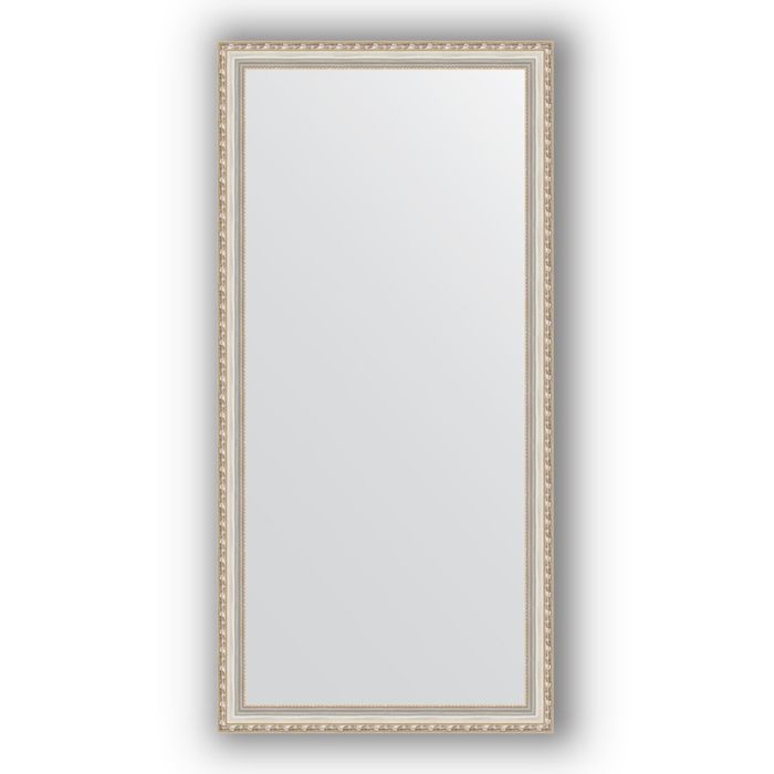 Зеркало в багетной раме - версаль серебро 64 мм, 75 х 155 см, Evoform