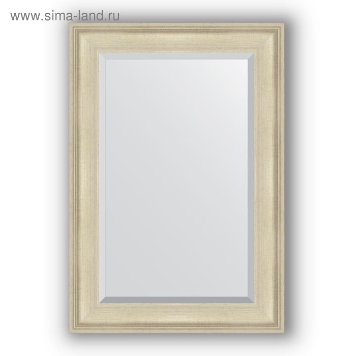 фото Зеркало с фацетом в багетной раме - травленое серебро 95 мм, 68 х 98 см, evoform