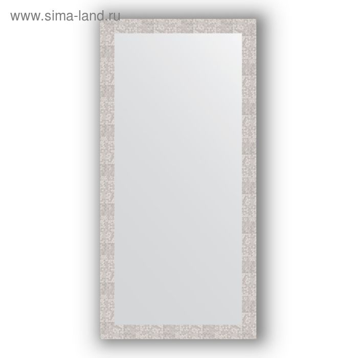 фото Зеркало в багетной раме - соты алюминий 70 мм, 76 х 156 см, evoform