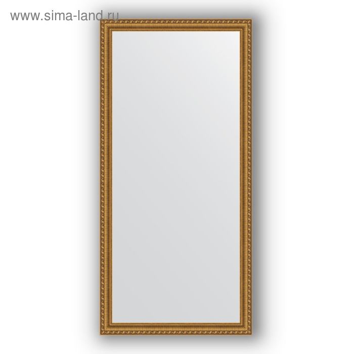 Зеркало в багетной раме - золотой акведук 61 мм, 74 х 154 см, Evoform 11794