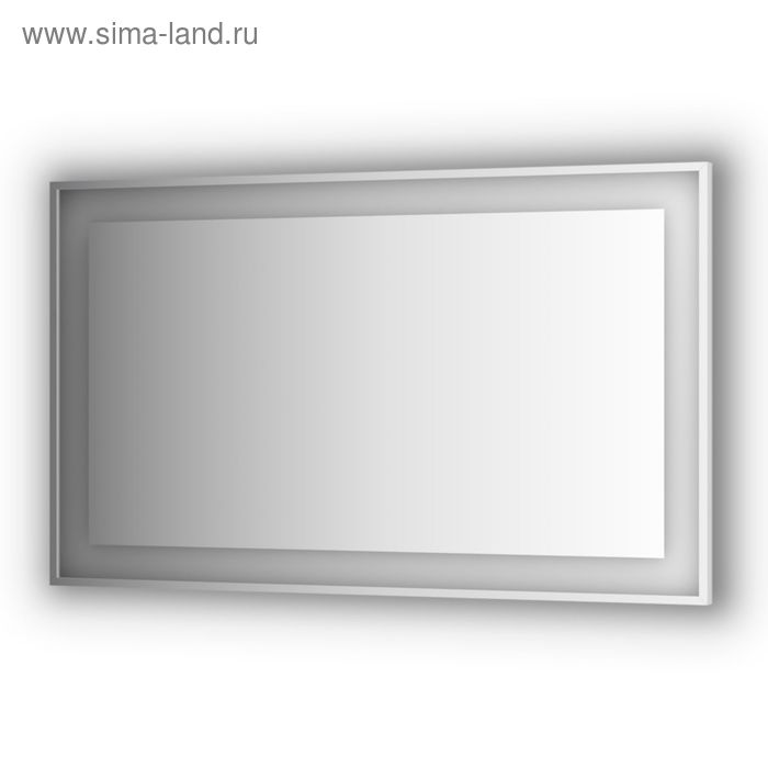 Зеркало в багетной раме со встроенным LED-светильником 38 Вт, 150x90 см, Evoform
