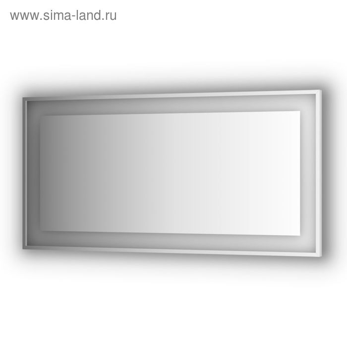 цена Зеркало в багетной раме со встроенным LED-светильником 35,5 Вт, 150x75 см, Evoform