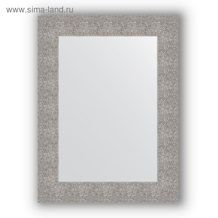 фото Зеркало в багетной раме - чеканка серебряная 90 мм, 60 х 80 см, evoform