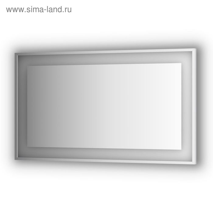 Зеркало в багетной раме со встроенным LED-светильником 31,5 Вт, 130x75 см, Evoform
