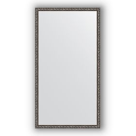 Зеркало в багетной раме - чернёное серебро 38 мм, 70 х 130 см, Evoform