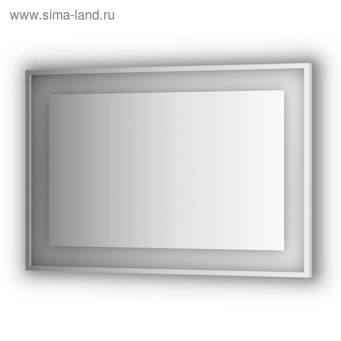 Зеркало в багетной раме со встроенным LED-светильником 27,5 Вт, 110x75 см, Evoform фотографии